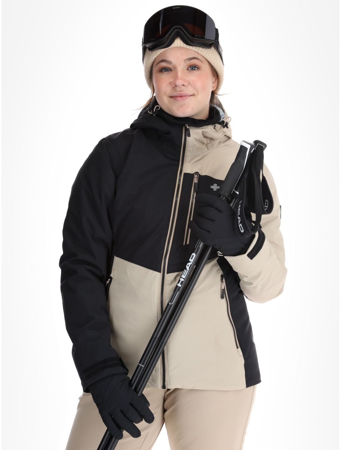 Kilpi, Flip veste de ski femmes Beige beige, noir 