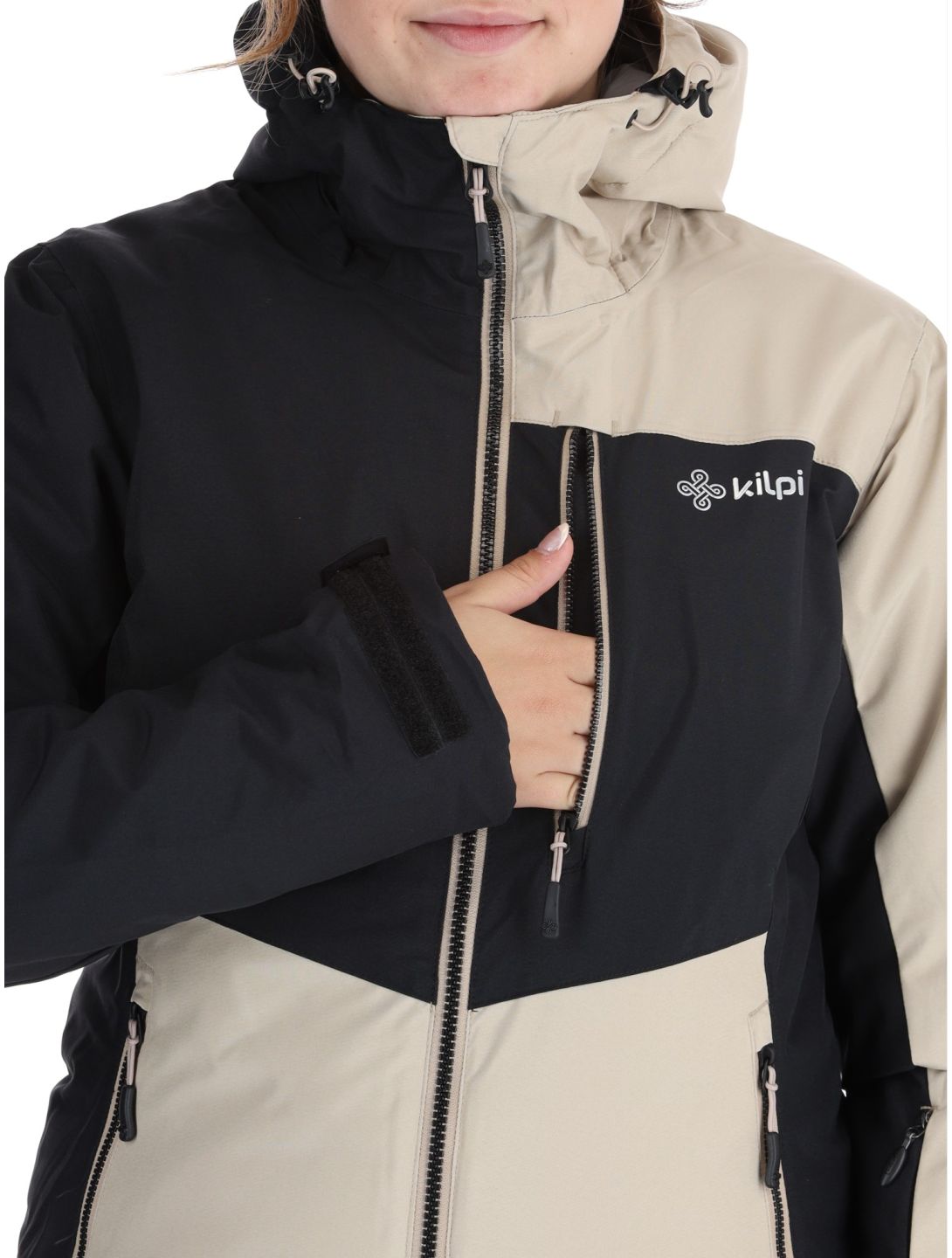 Kilpi, Flip veste de ski femmes Beige beige, noir 