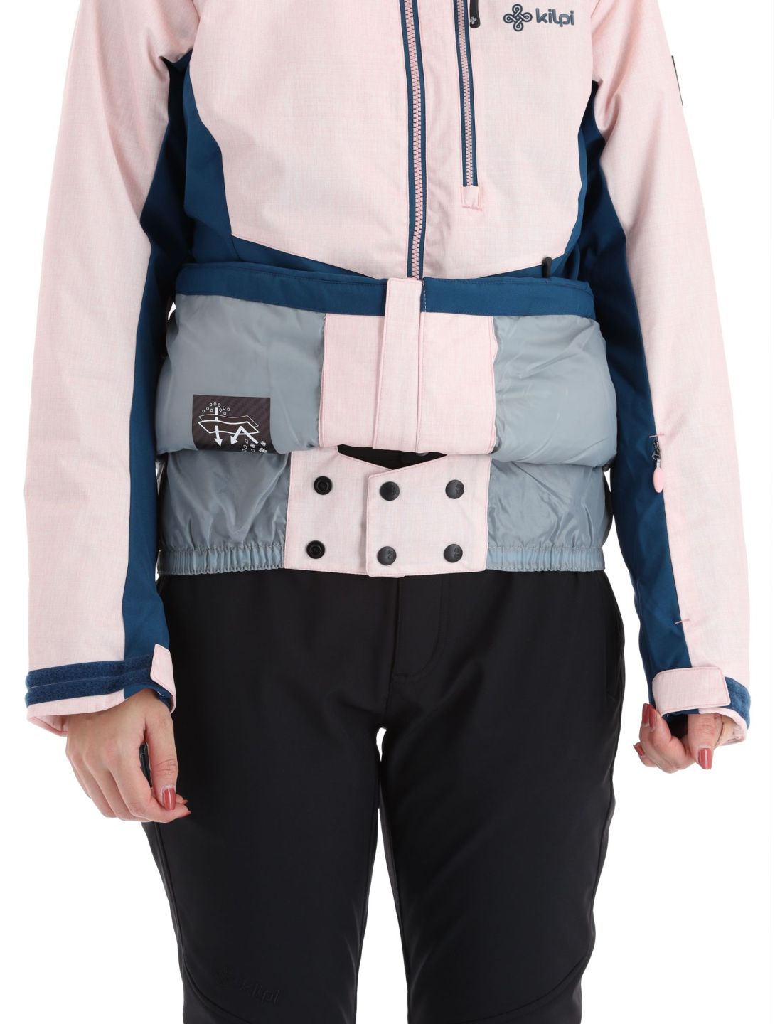 Kilpi, Flip-W veste de ski femmes Lady Pink rose 