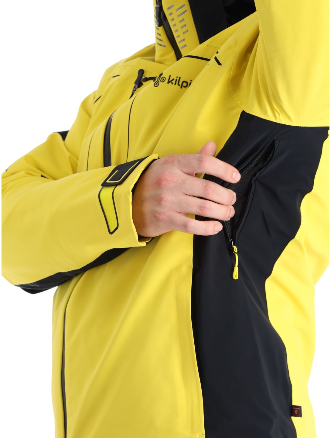 Kilpi, Hyder-M veste de ski hommes Yellow jaune, noir 