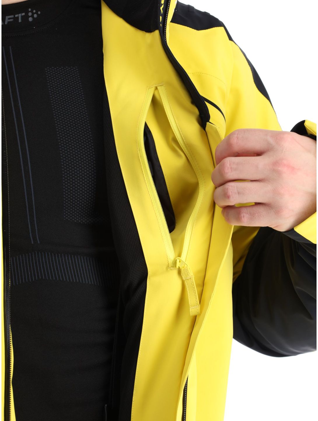 Kilpi, Hyder-M veste de ski hommes Yellow jaune, noir 