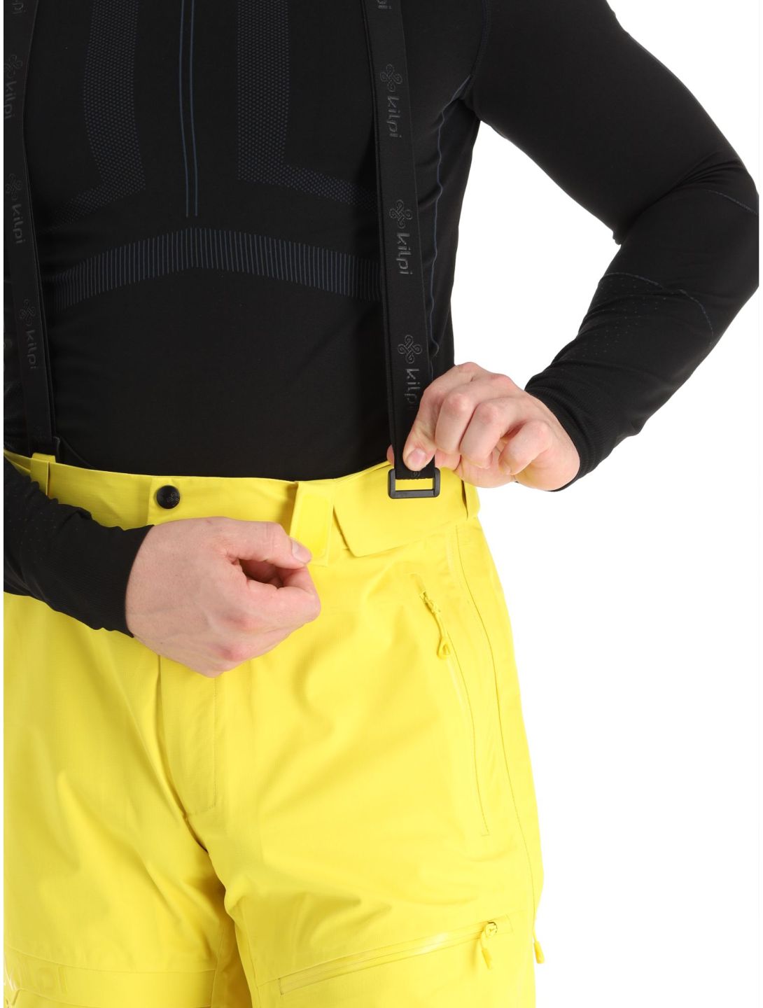 Kilpi, Lazzaro-M pantalon de ski à coque dure hommes Yellow jaune 