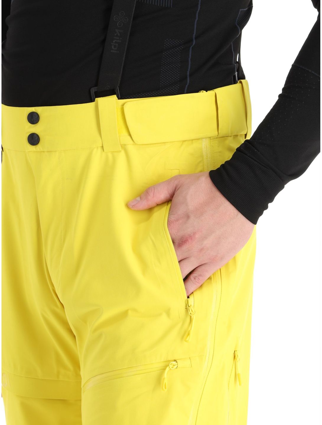 Kilpi, Lazzaro-M pantalon de ski à coque dure hommes Yellow jaune 