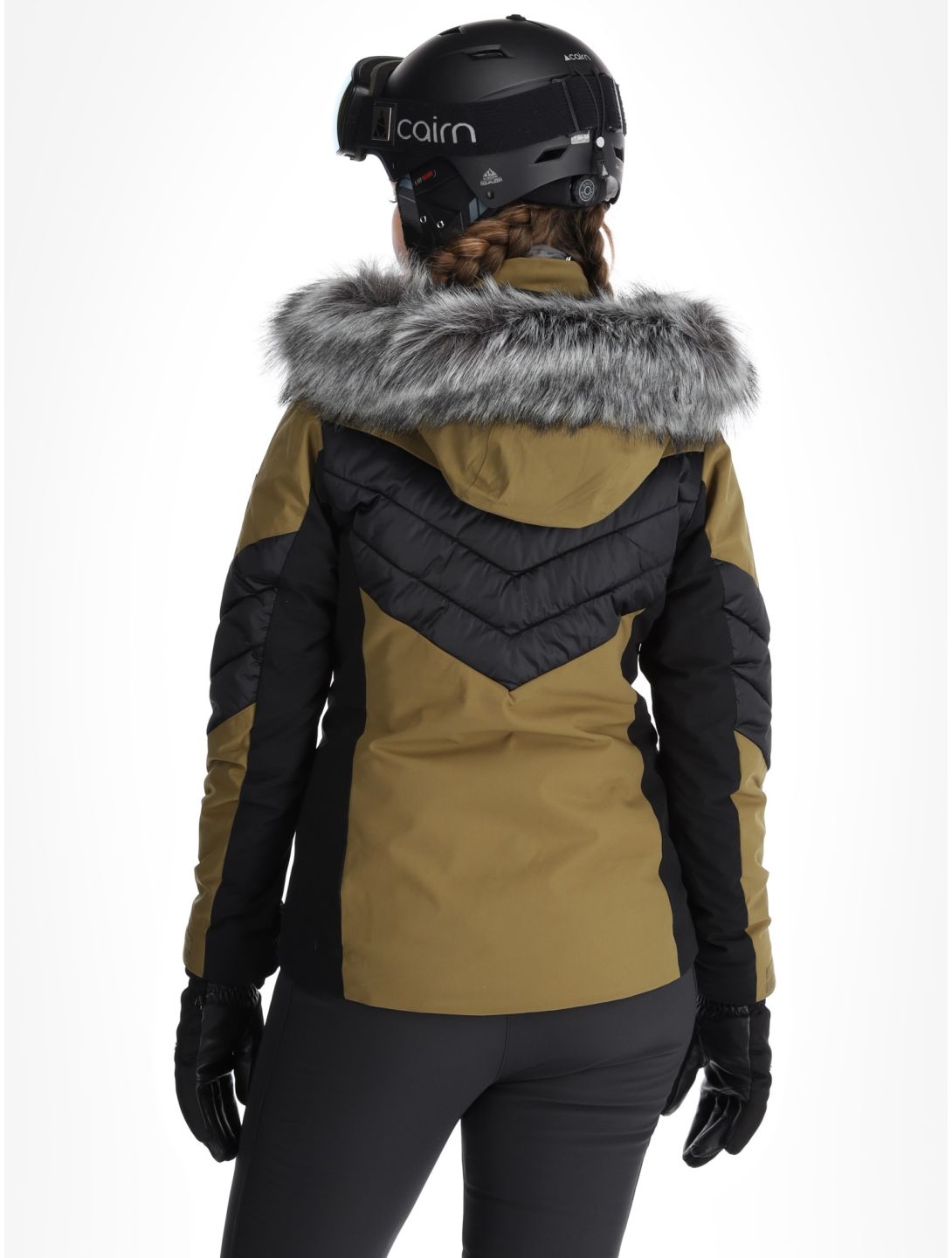 Kilpi, Lin veste de ski femmes Khaki noir, vert 