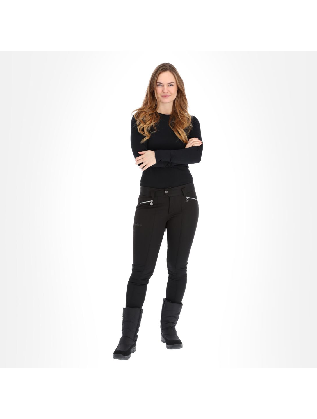 Kilpi, Maura-W pantalon de ski en softshell slim fit femmes noir 