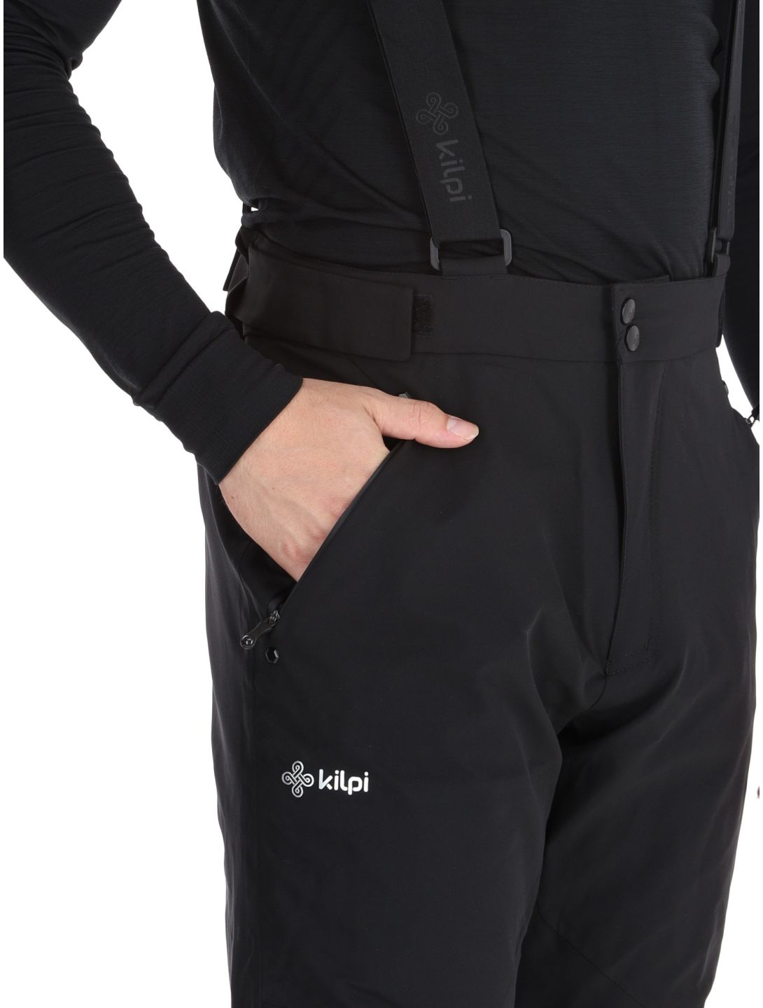 Kilpi, METHONE pantalon de ski hommes Black noir 