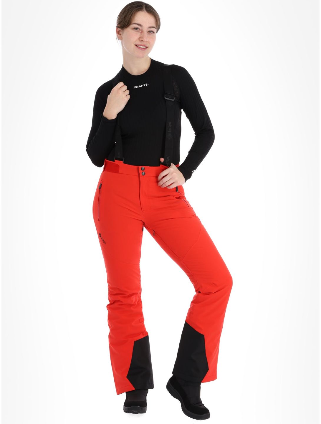 Kilpi, Ravel-W pantalon de ski femmes Red rouge 