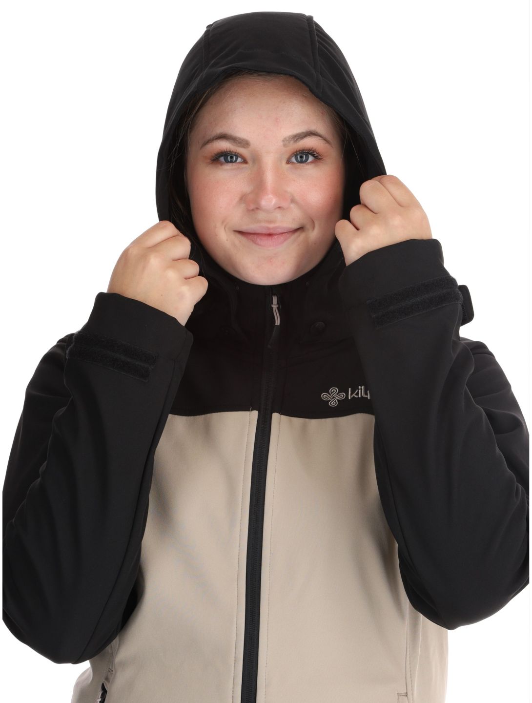 Kilpi, Ravia veste de ski softshell femmes Beige beige, noir 