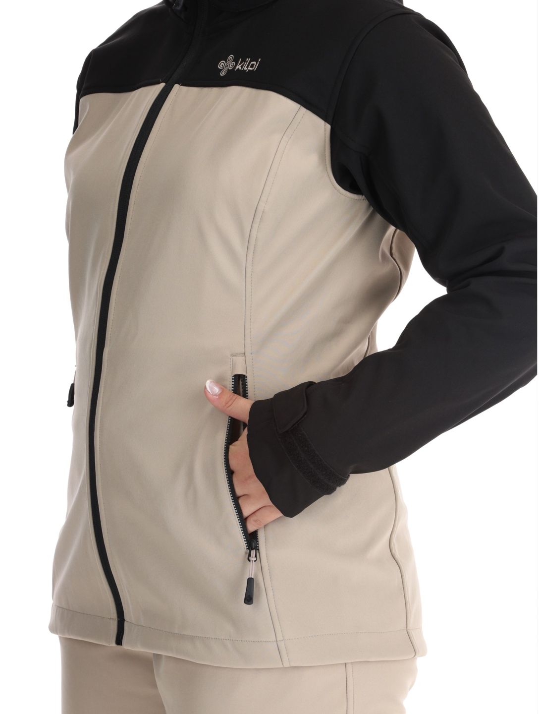 Kilpi, Ravia veste de ski softshell femmes Beige beige, noir 