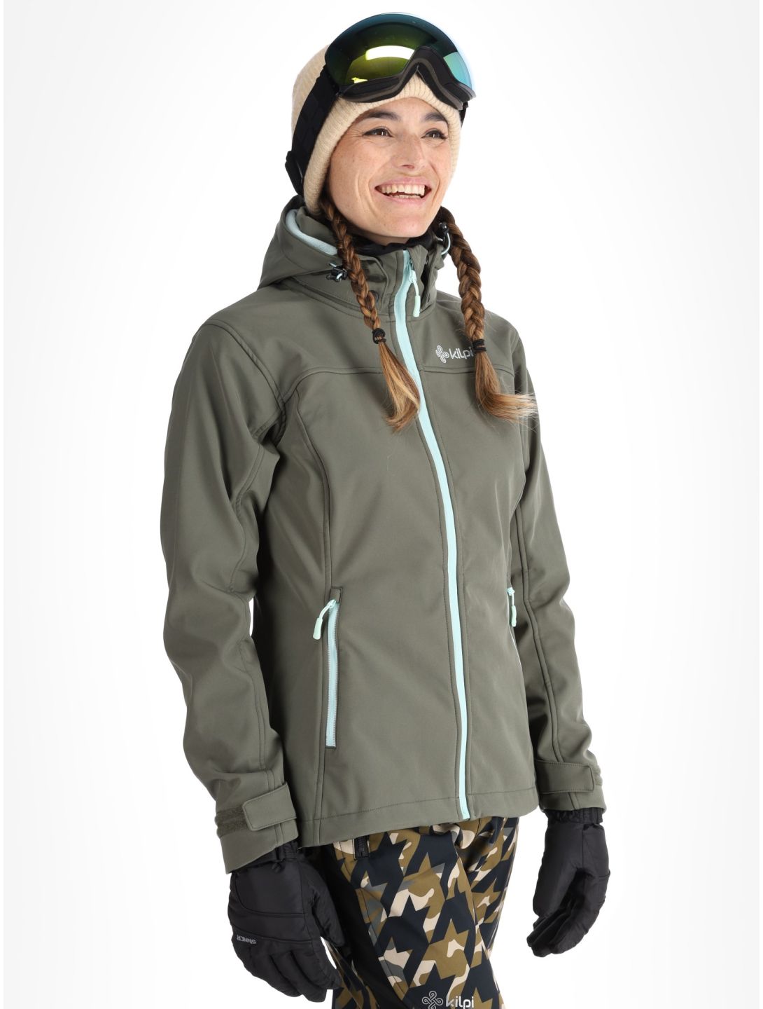 Kilpi, Ravia veste de ski softshell femmes Dark Green vert 