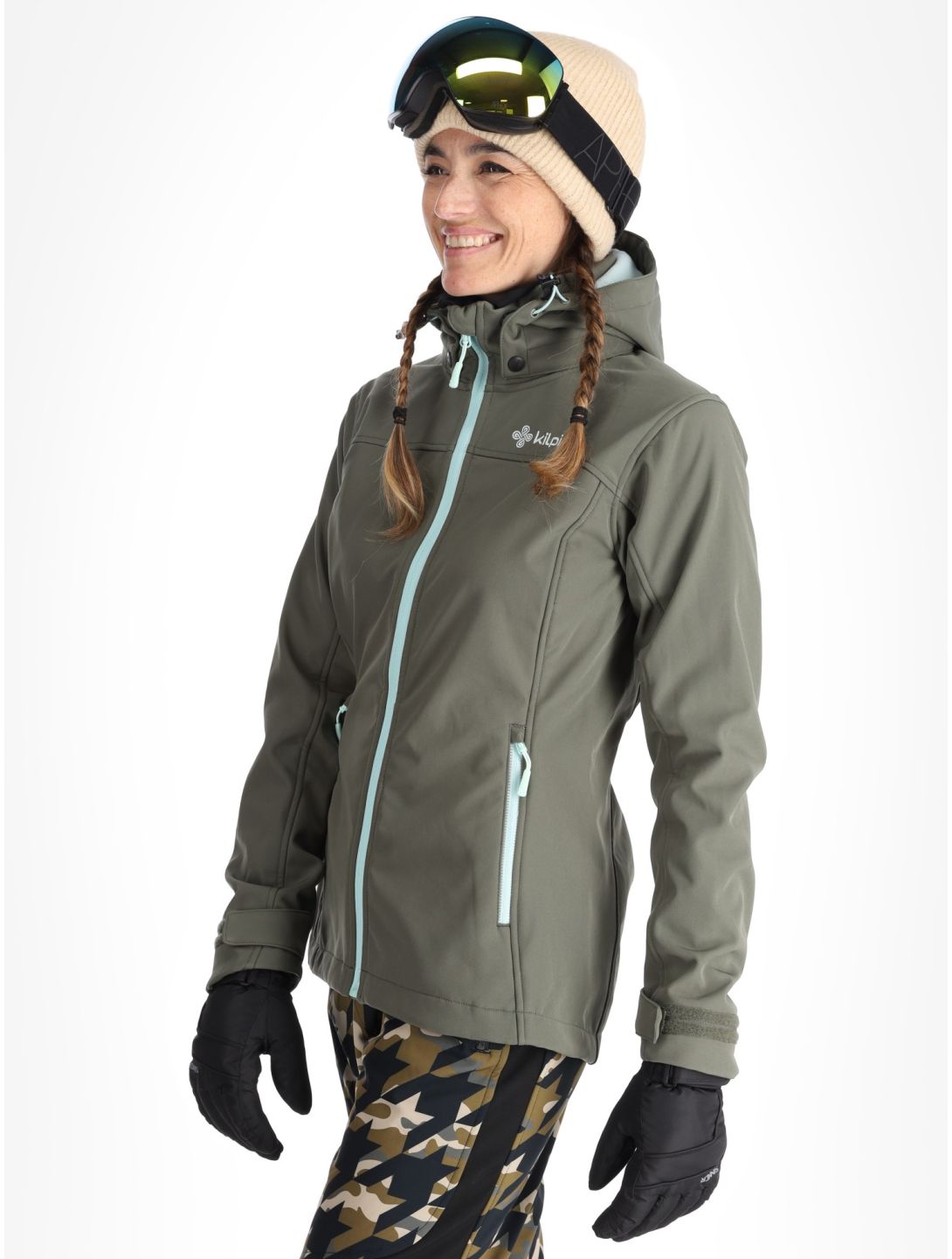 Kilpi, Ravia veste de ski softshell femmes Dark Green vert 