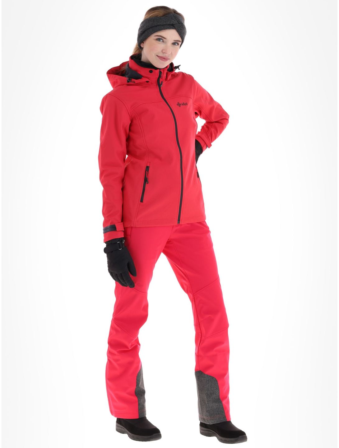 Kilpi, Ravia-W veste de ski softshell femmes Pink rose 