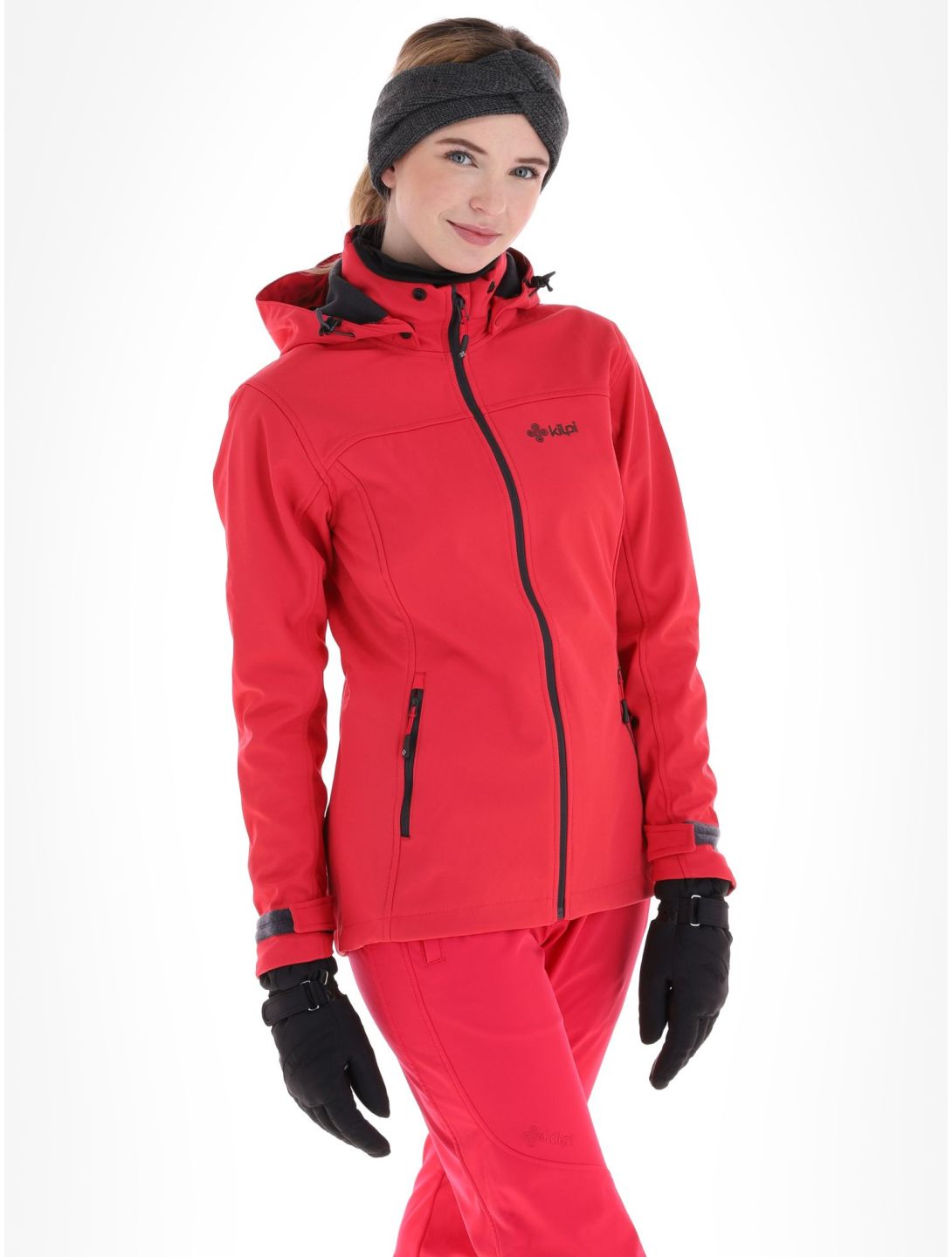 Kilpi, Ravia-W veste de ski softshell femmes Pink rose 