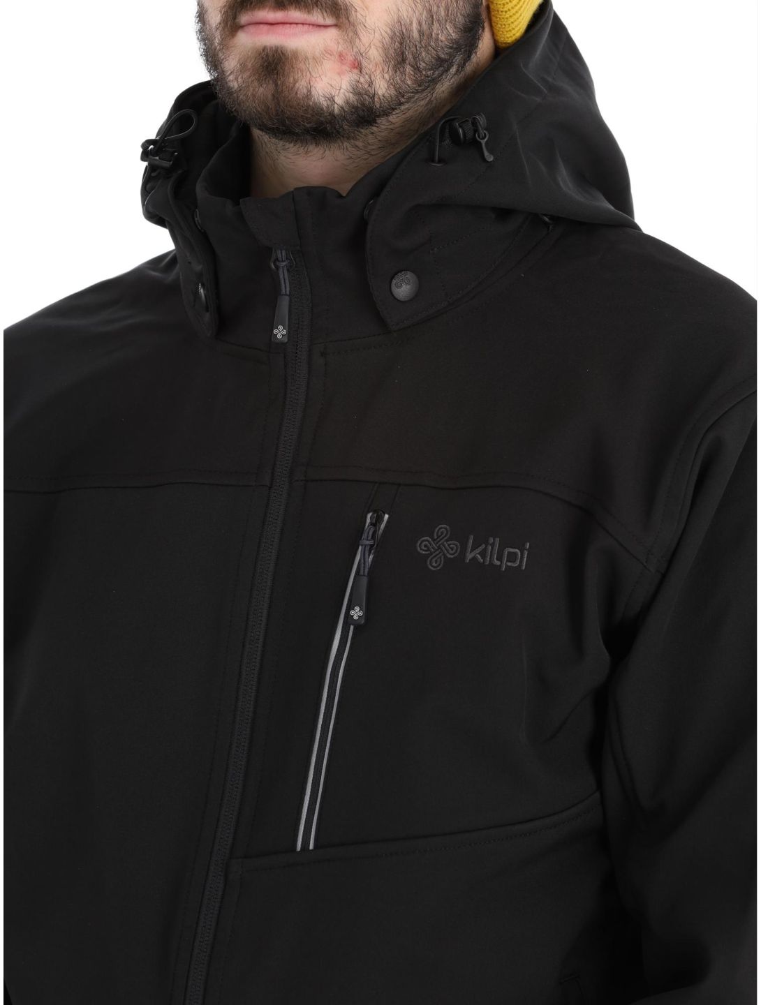 Kilpi, Ravio-m veste de ski softshell grandes tailles hommes Black noir 