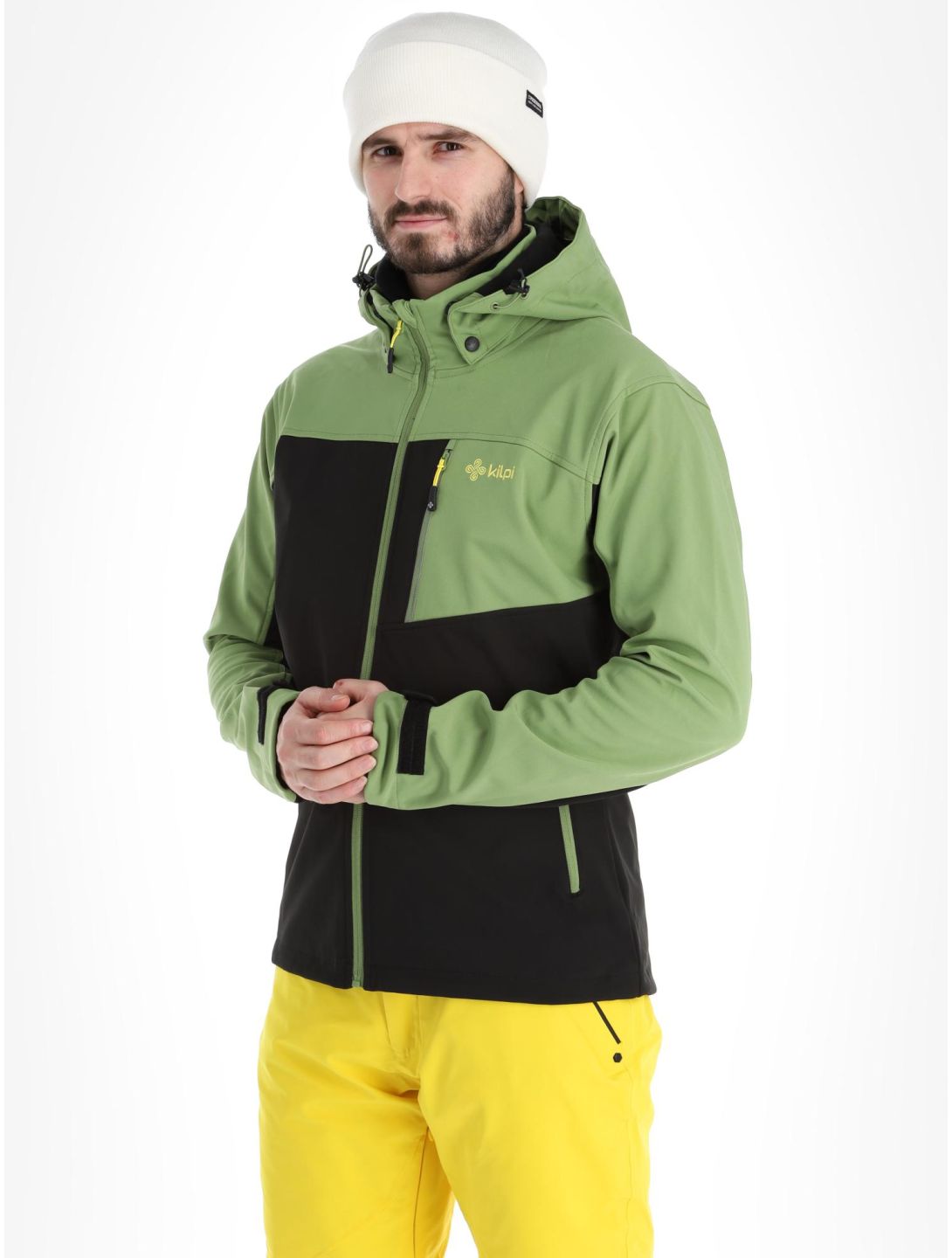 Kilpi, Ravio-m veste de ski softshell grandes tailles hommes Green noir, vert 