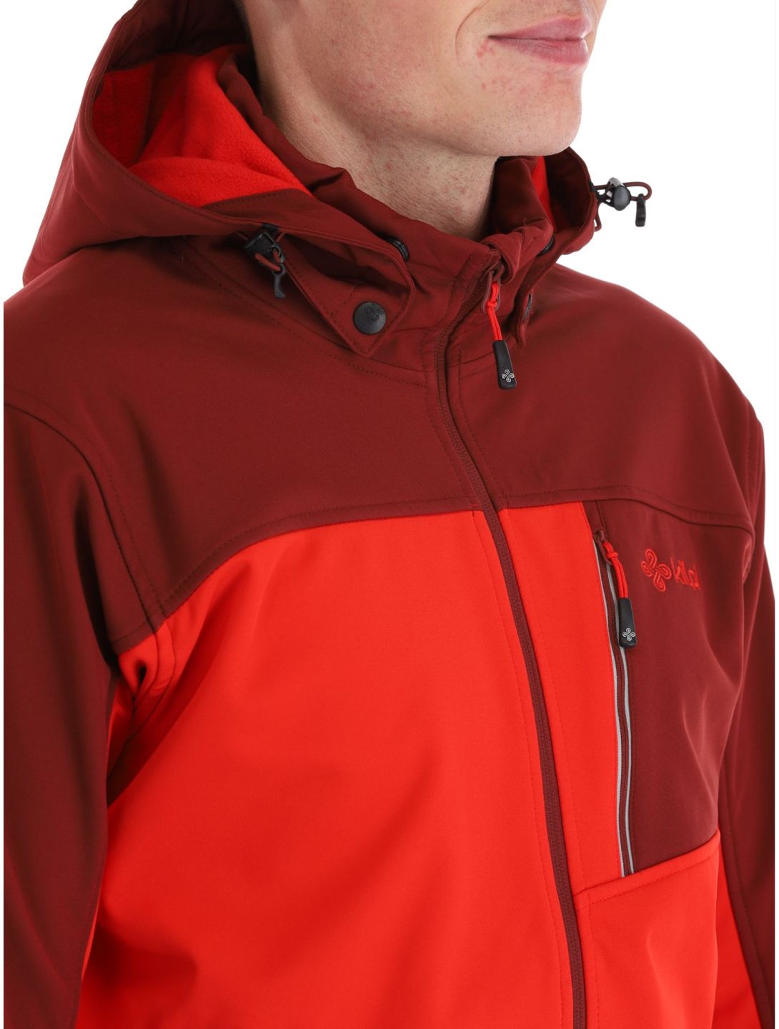 Kilpi, Ravio-m veste de ski softshell grandes tailles hommes Red rouge 