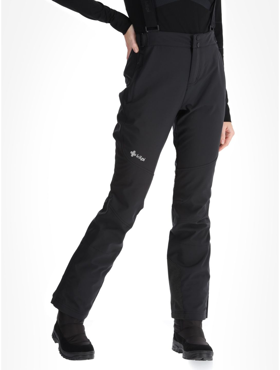 Kilpi, RHEA pantalon de ski en softshell femmes Black noir 