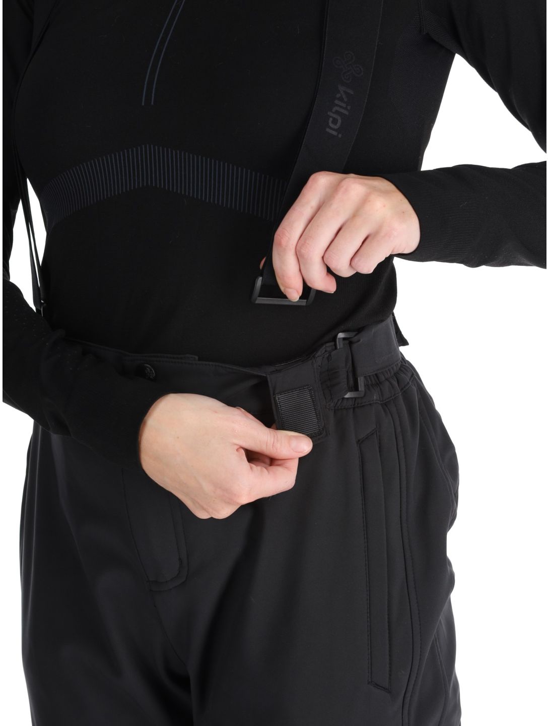 Kilpi, RHEA pantalon de ski en softshell femmes Black noir 