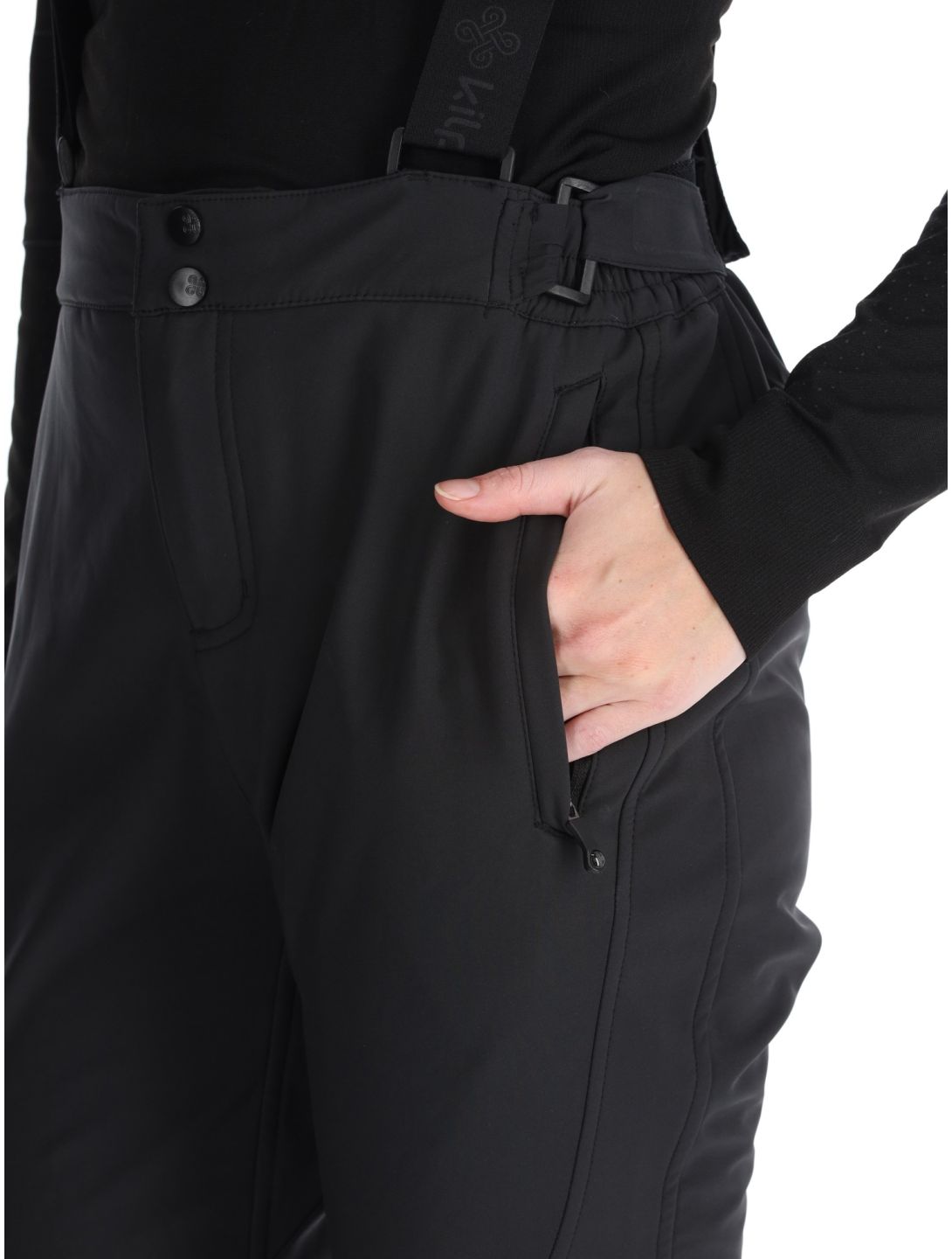 Kilpi, RHEA pantalon de ski en softshell femmes Black noir 