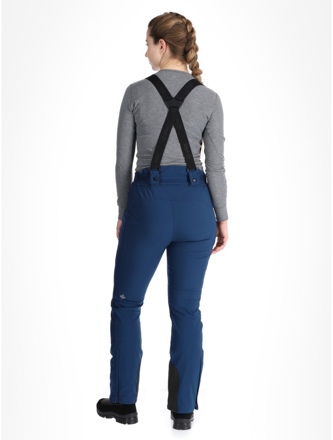 Kilpi, RHEA pantalon de ski en softshell femmes Dark Blue bleu 