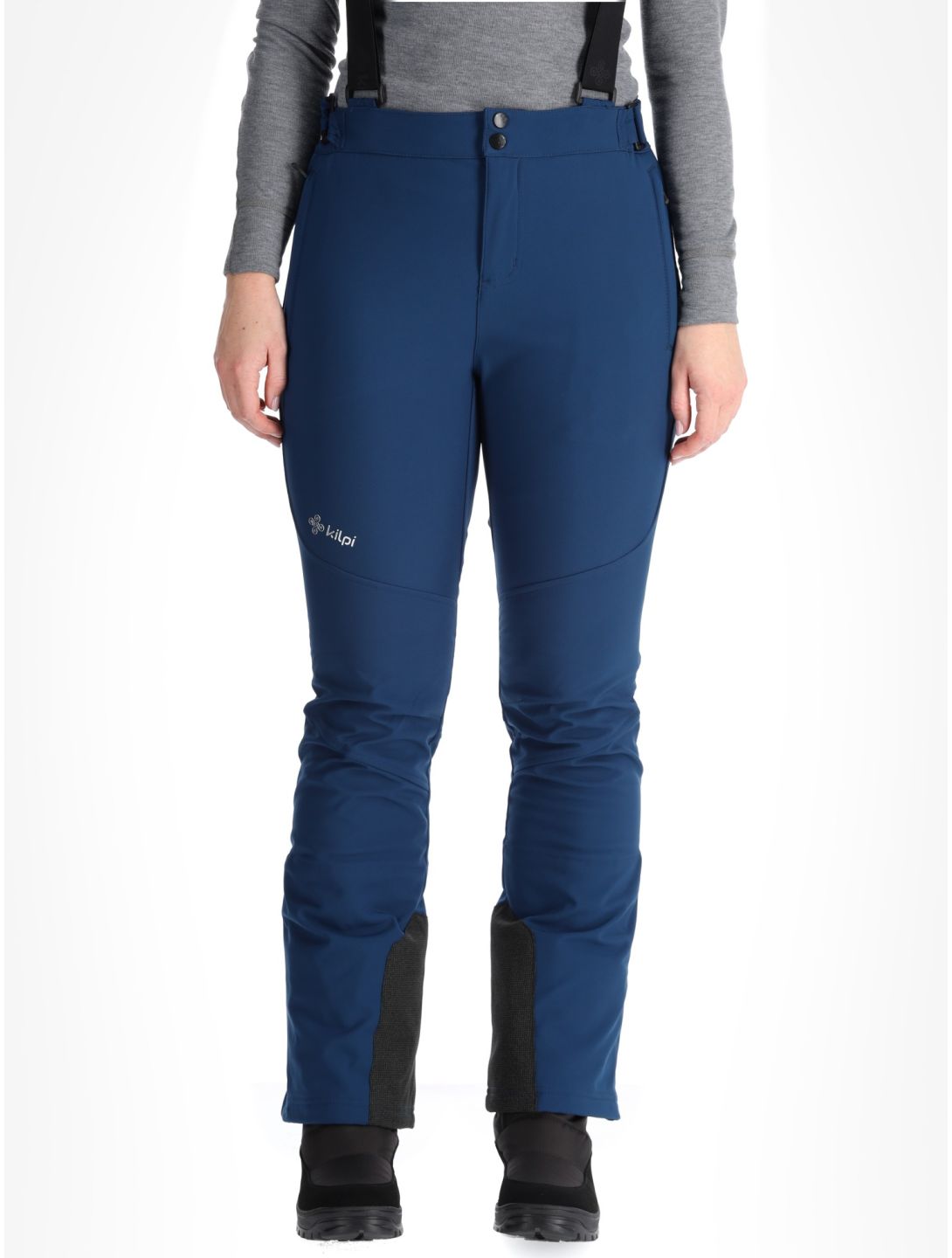 Kilpi, RHEA pantalon de ski en softshell femmes Dark Blue bleu 