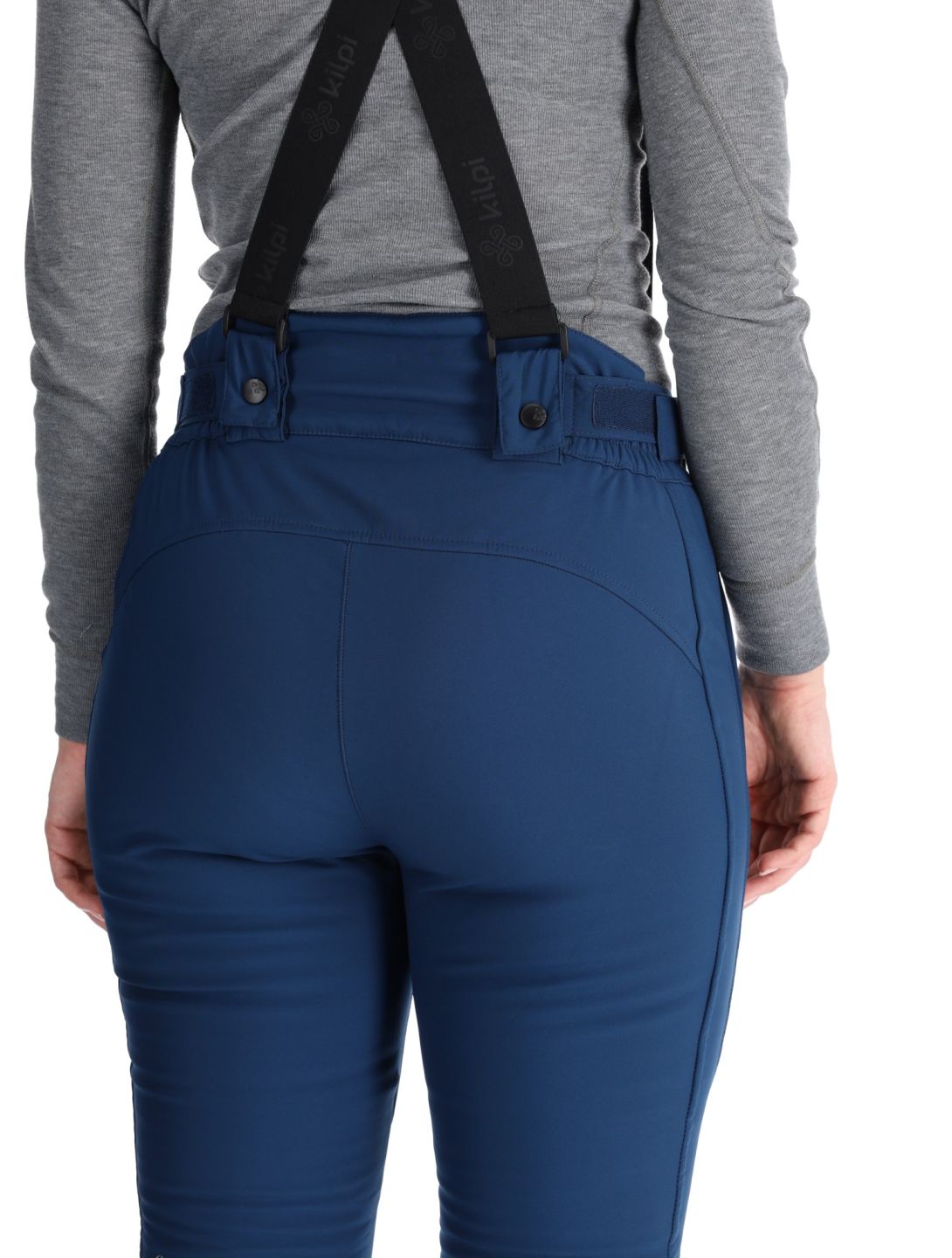 Kilpi, RHEA pantalon de ski en softshell femmes Dark Blue bleu 