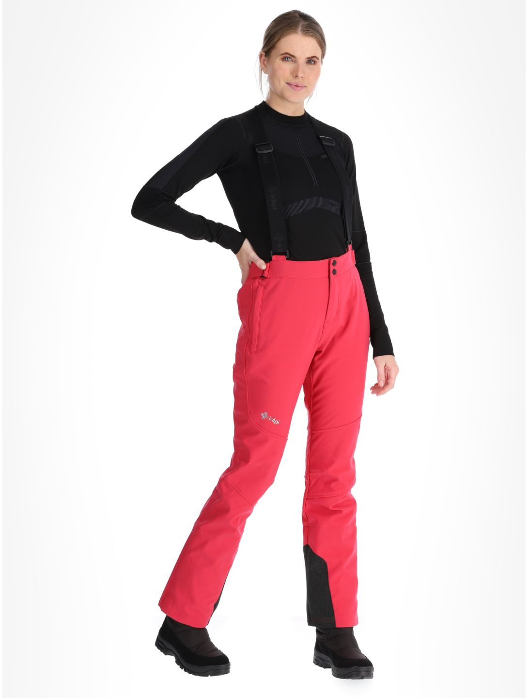 Kilpi, RHEA pantalon de ski en softshell femmes Pink rose 