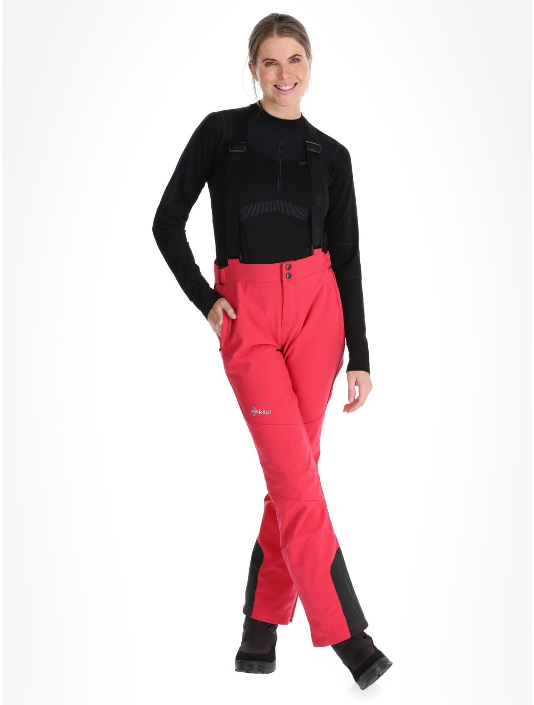 Kilpi, RHEA pantalon de ski en softshell femmes Pink rose 