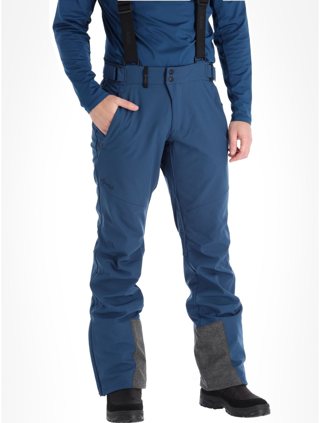 Kilpi, Rhea-M pantalon de ski en softshell hommes Dark Blue bleu 