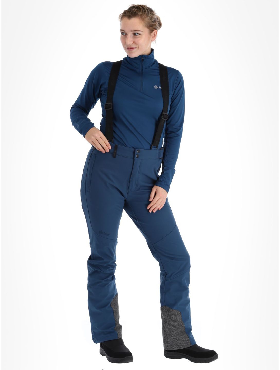 Kilpi, Rhea-W pantalon de ski en softshell femmes Dark Blue bleu 