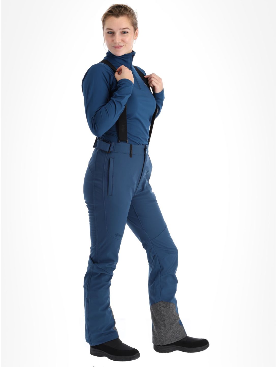 Kilpi, Rhea-W pantalon de ski en softshell femmes Dark Blue bleu 