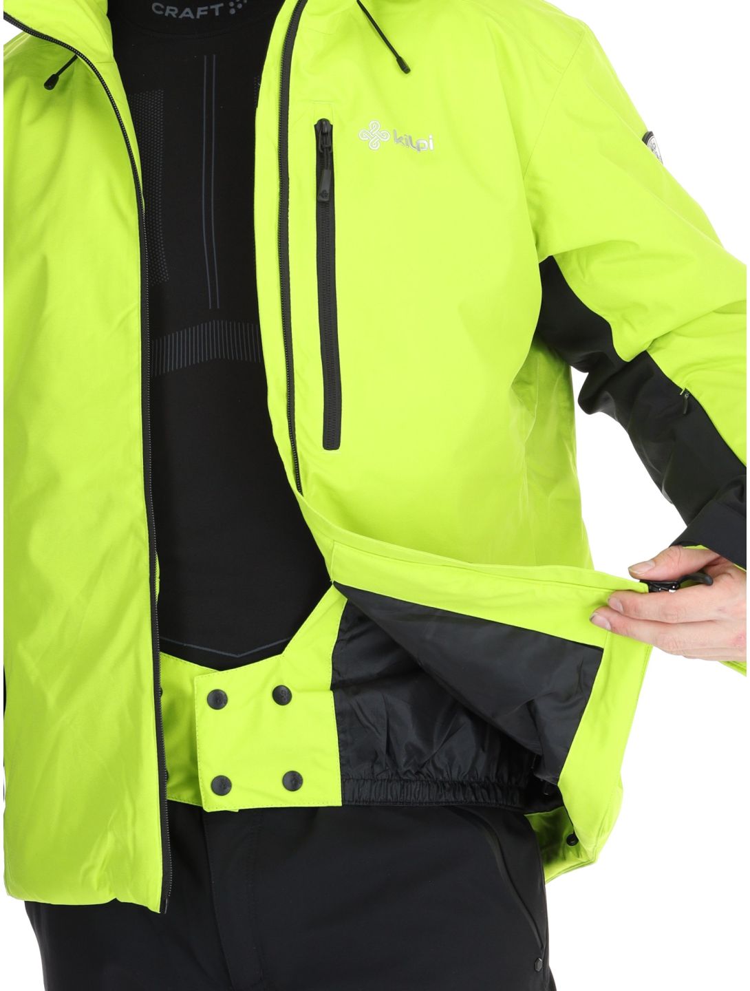 Kilpi, TAMPA veste de ski hommes Lime Green vert 