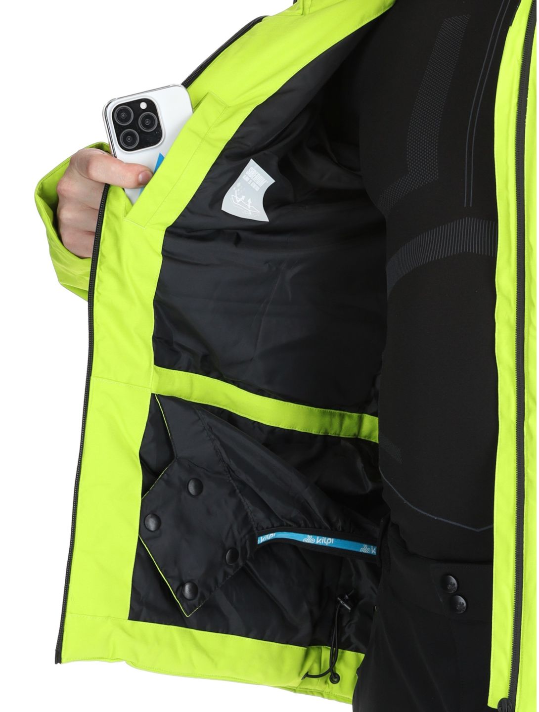 Kilpi, TAMPA veste de ski hommes Lime Green vert 