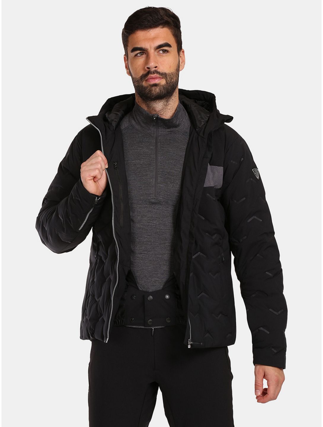 Kilpi, Teddy-m veste de ski grandes tailles hommes Black noir 