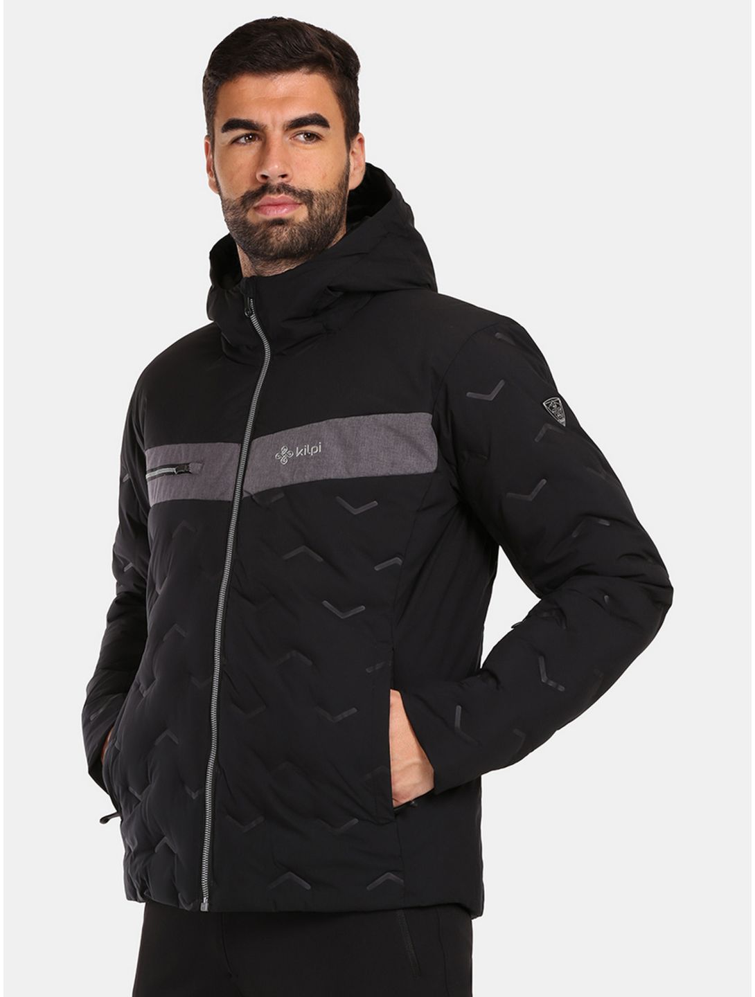 Kilpi, Teddy-m veste de ski grandes tailles hommes Black noir 