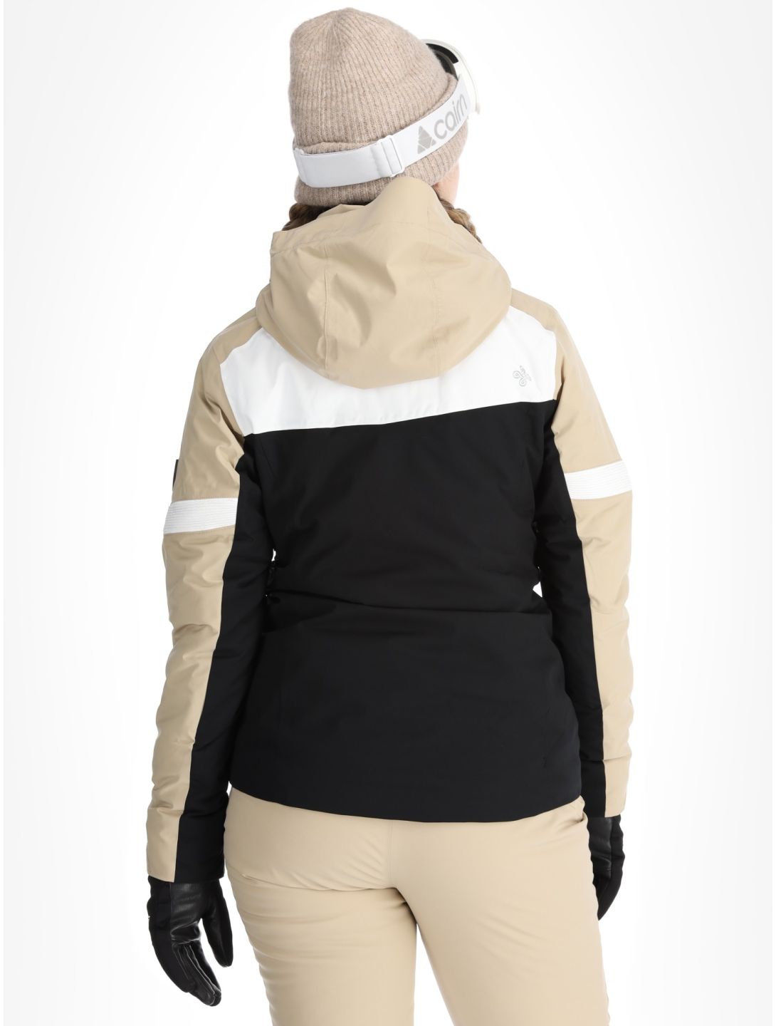 Kilpi, Valera veste de ski femmes Beige beige, blanc, noir 