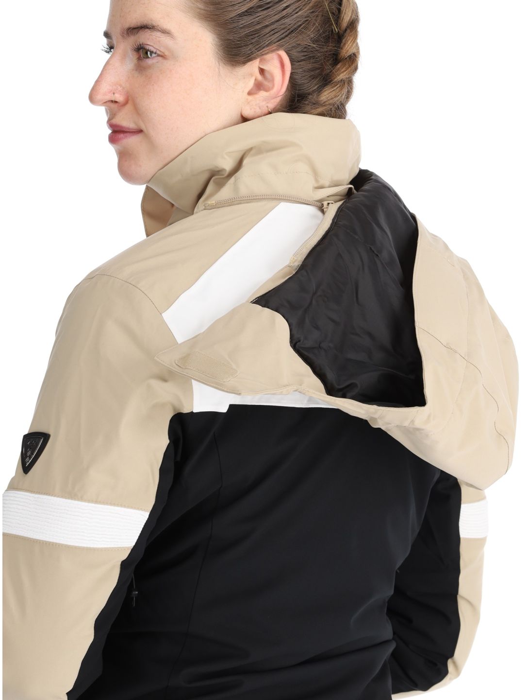 Kilpi, Valera veste de ski femmes Beige beige, blanc, noir 