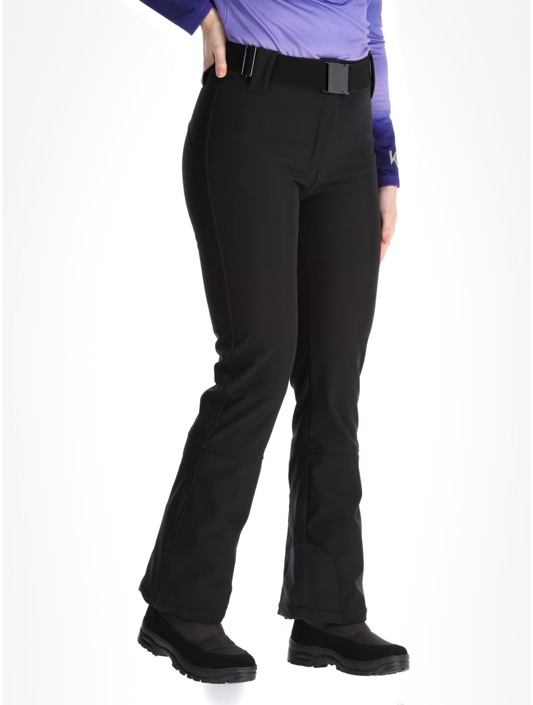 Kou Sportswear, Frost Flare Pants pantalon de ski en softshell femmes Black noir 