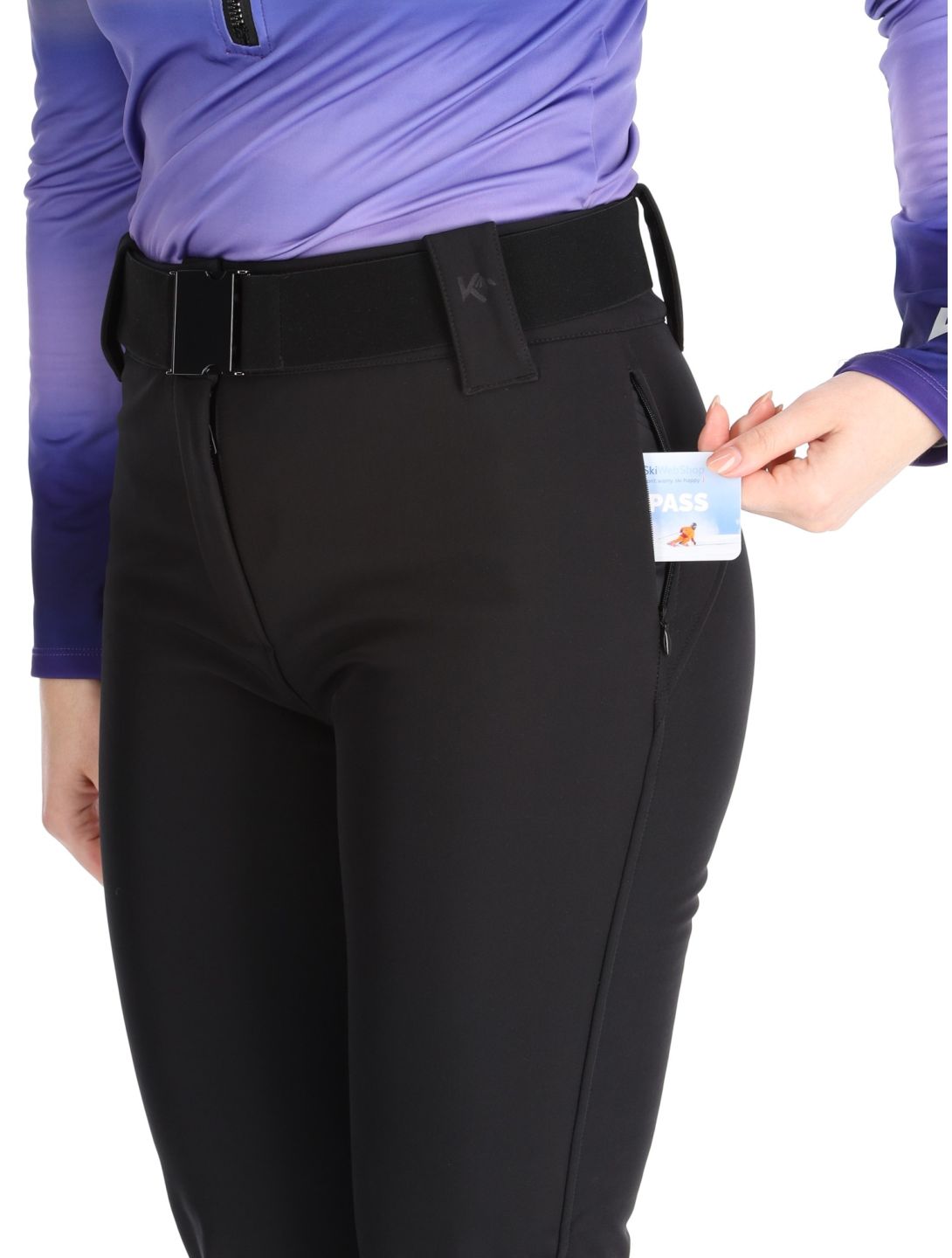 Kou Sportswear, Frost Flare Pants pantalon de ski en softshell femmes Black noir 