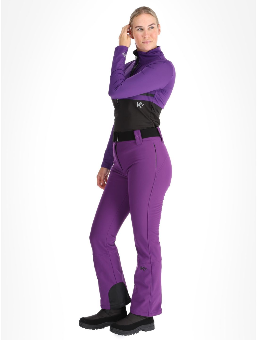 Kou Sportswear, Frost Flare Pants pantalon de ski en softshell femmes Purple violet 