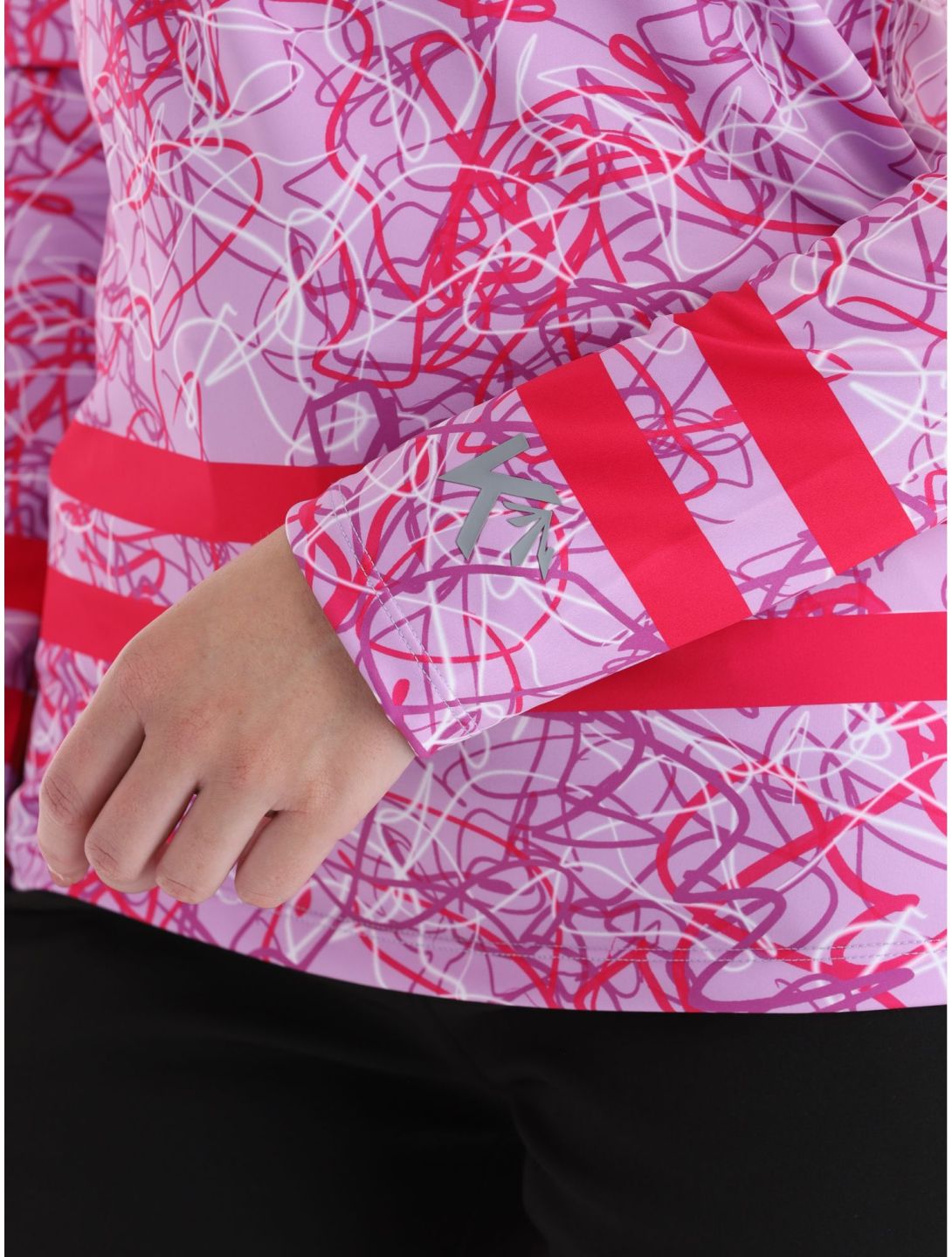 Kou Sportswear, Geolines pull de ski femmes Purple-Pink rose, violet 