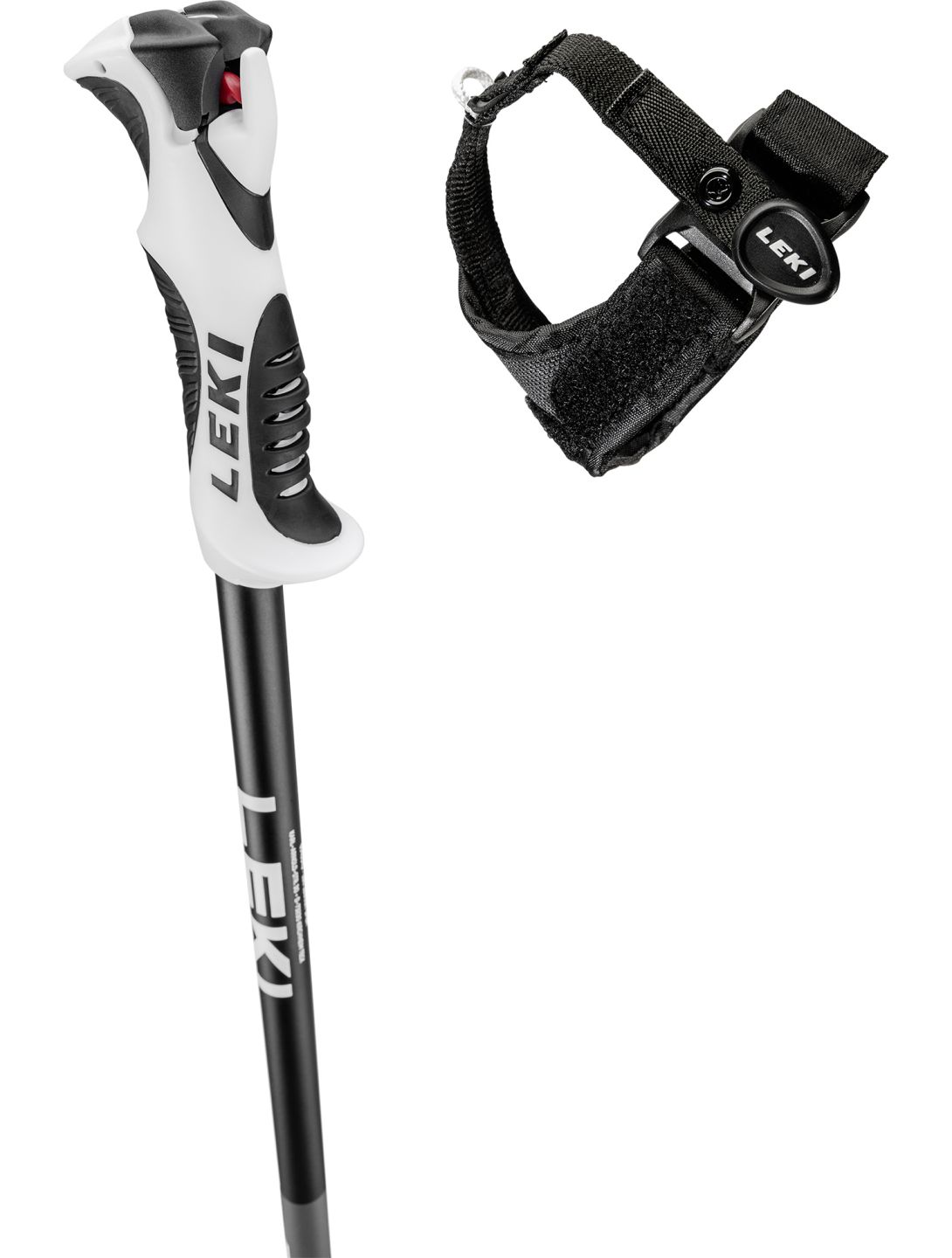 Leki, Bold S Bâtons de ski unisexe Dark Anthracite gris 