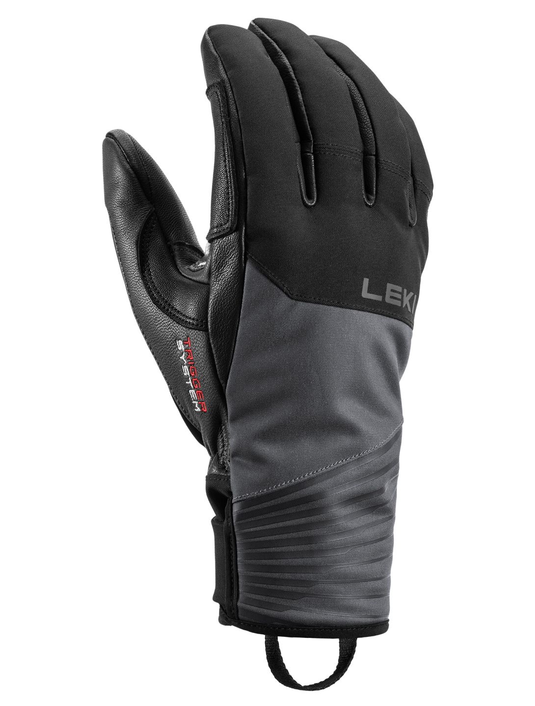 Leki, Sparrow 3D gants de ski hommes Black / Graphite gris, noir 