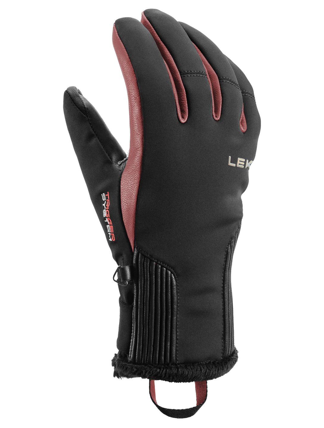 Leki, Vallarta 3D gants de ski femmes Black / Rosé noir, rose 