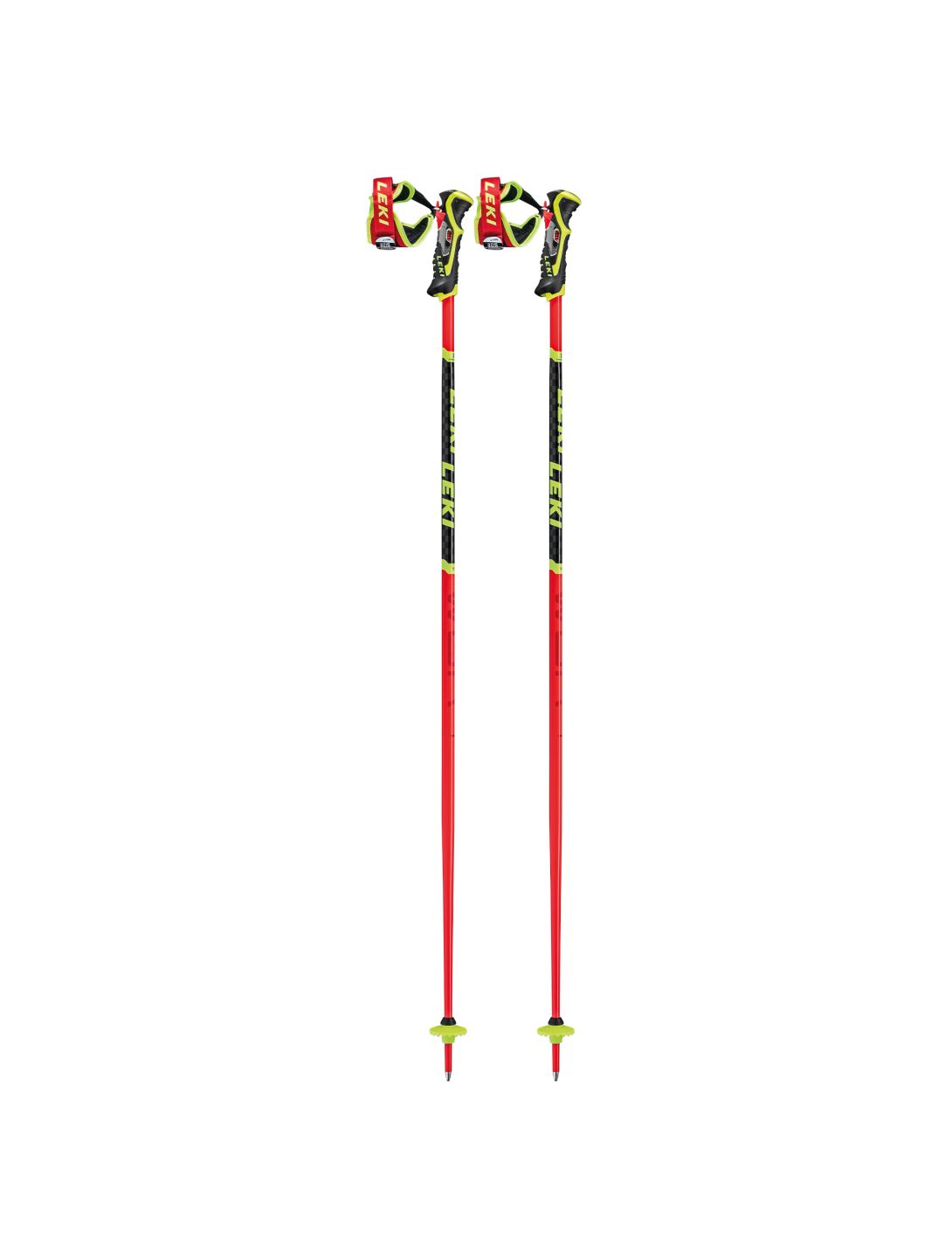 Leki, Wcr Tbs Sl 3D Bâtons de ski unisexe jaune, noir, rouge 