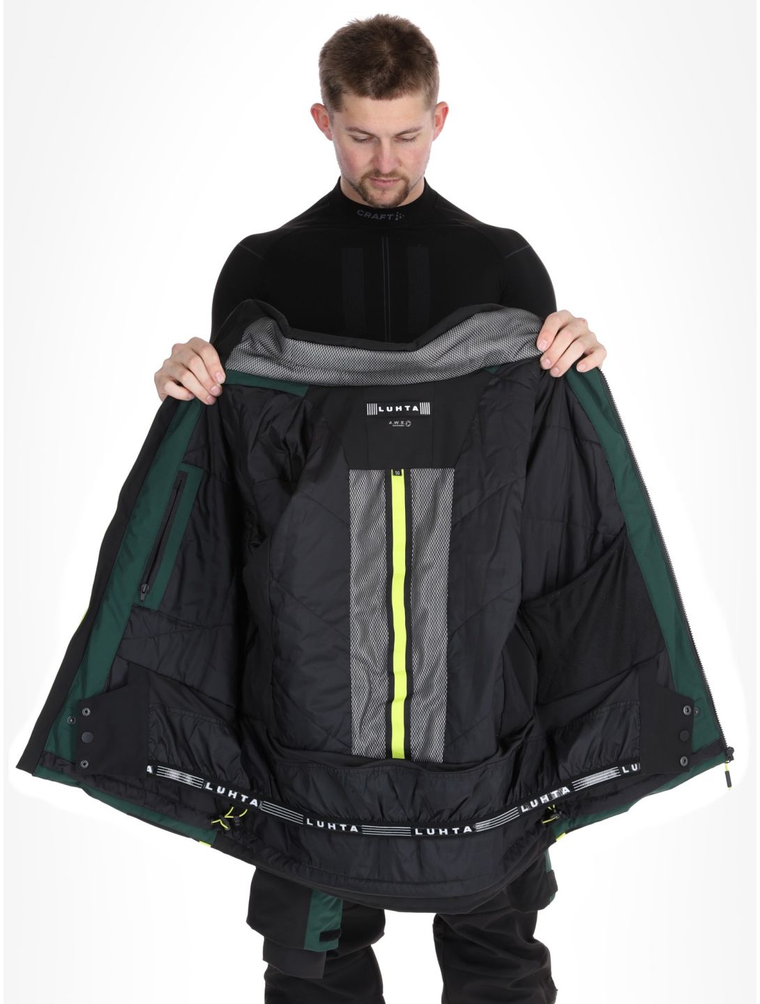 Luhta, Aakenustunturi veste de ski hommes Dark Green vert 