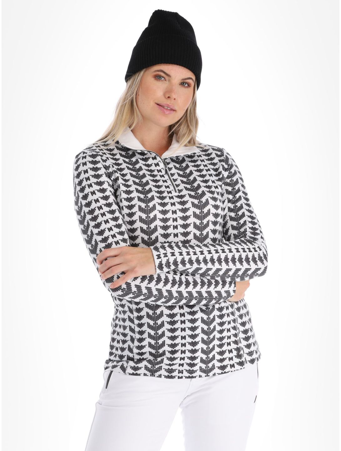 Luhta, Ahois pull de ski femmes Black blanc, noir 