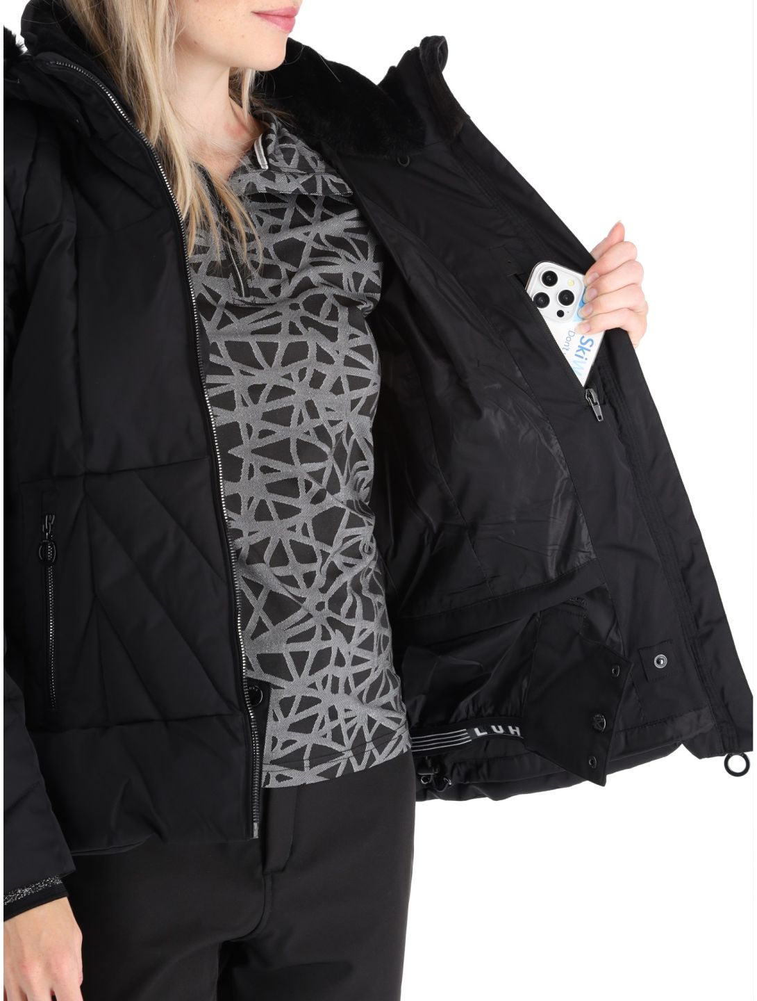 Luhta, Hakonkoski veste de ski femmes Black noir 