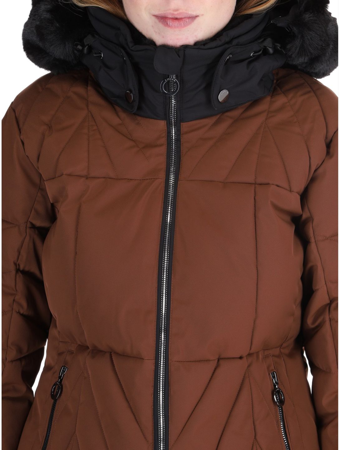 Luhta, Hakonkoski veste de ski femmes Chocolat brun 