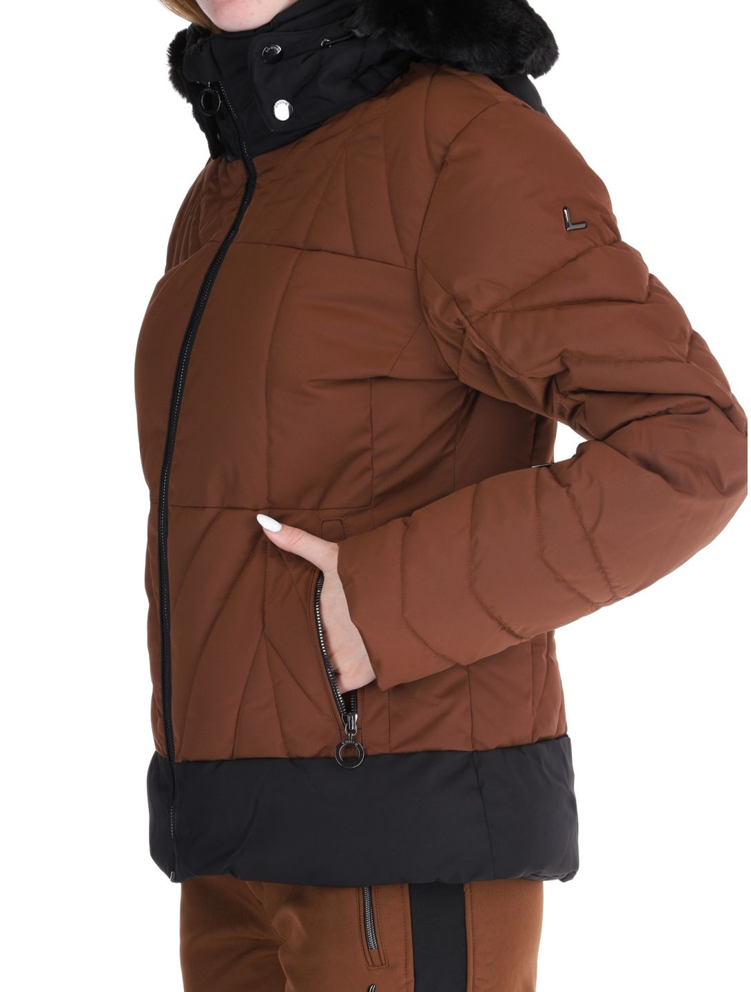 Luhta, Hakonkoski veste de ski femmes Chocolat brun 